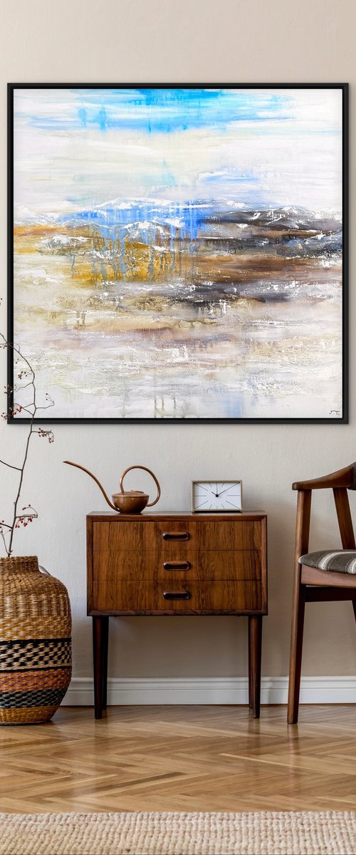 Abstract Mountains I by Jane Ti