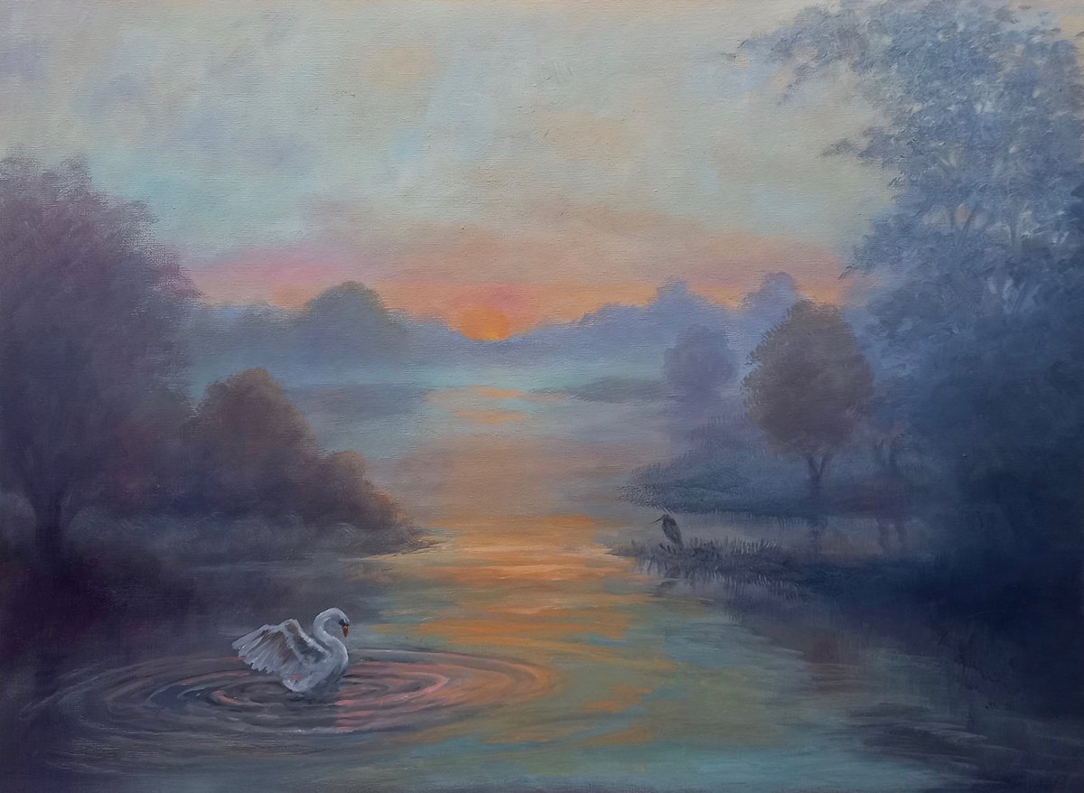 Impressionistic Landscape Oil Painting By Lee Campbell, 24 X 18", Promise, Original Artwork