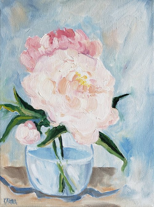 "Song of the Heart" - Flowers - Peony by Katrina Case
