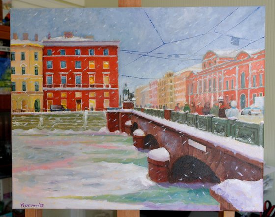 St. Petersburg, Winter, Anichkov Bridge
