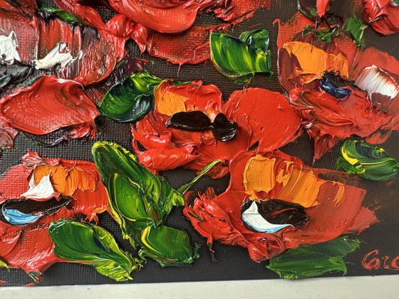 Mini Red poppies