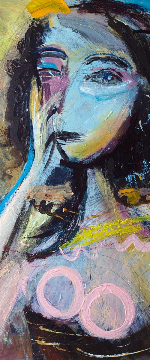 Woman sitting (04-2025) by Catalin Ilinca