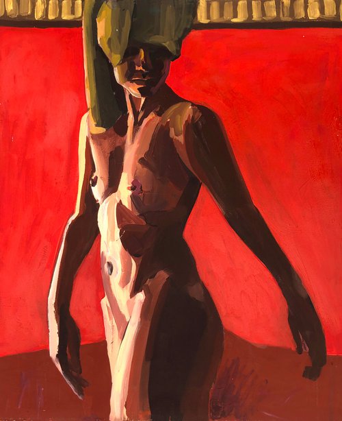Acrylic on Canvas Nude 5 by Ga Ga