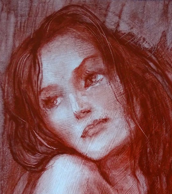 Red portrait (study)