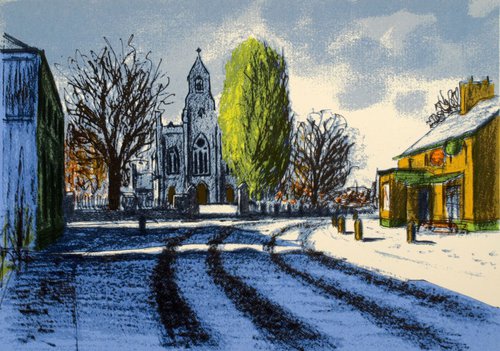 Winter Scene, Ratoath by Aidan Flanagan Irish Landscapes
