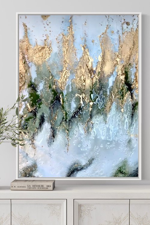 Spring Vibes Abstract by Sarah Berger