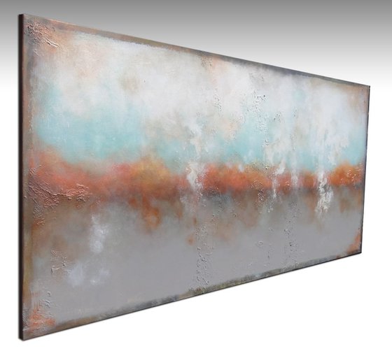 copper in blue (140 x 70 cm)