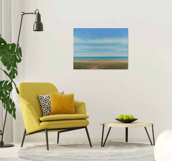 Beach Day - Blue Sky Seascape