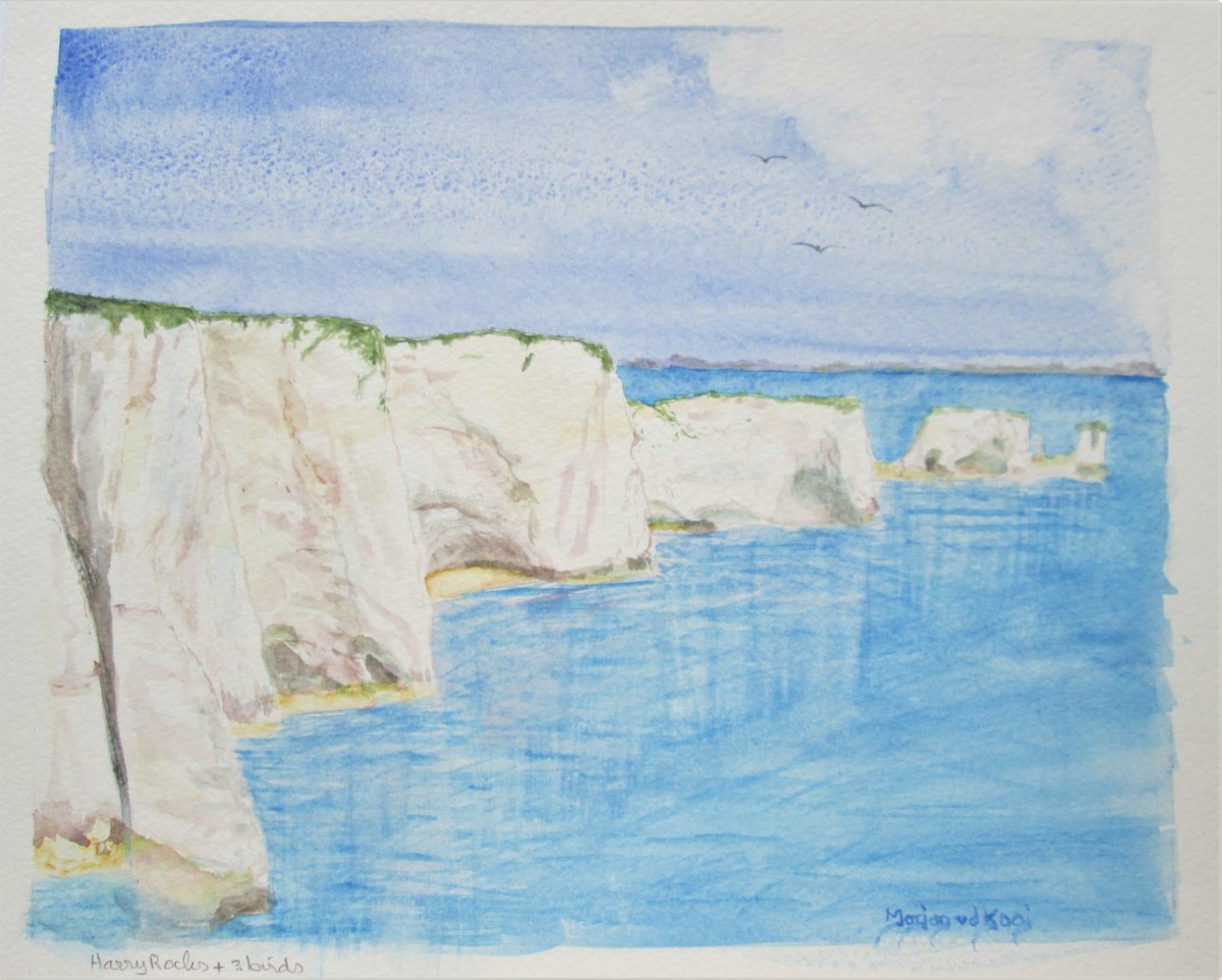 Old Harry Rocks by MARJANSART