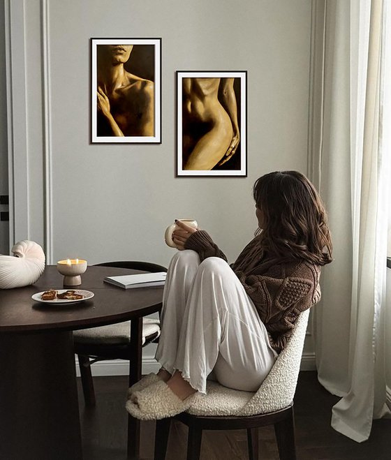 Naked Truth II - Dark Nude, Lips and Hand