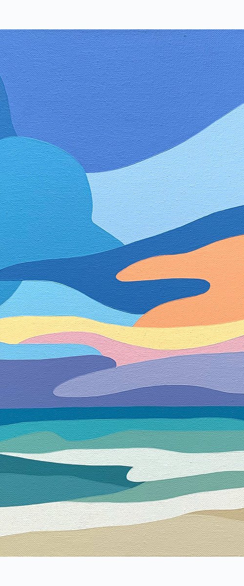 Ocean Sunset by Zoe Hattersley