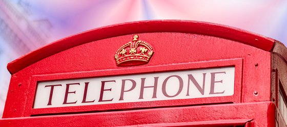 Iconic London ( Vibrant Telephone Box) 1/20 18"X12"