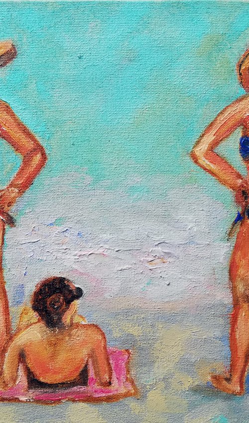 Three Women Sunbathing by Katia Ricci