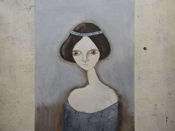 The Lady with a long neck