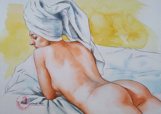 Bathing woman