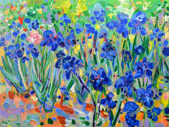 Vincent's Blue Irises