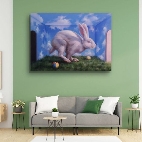 "On the edge of a blue dream"