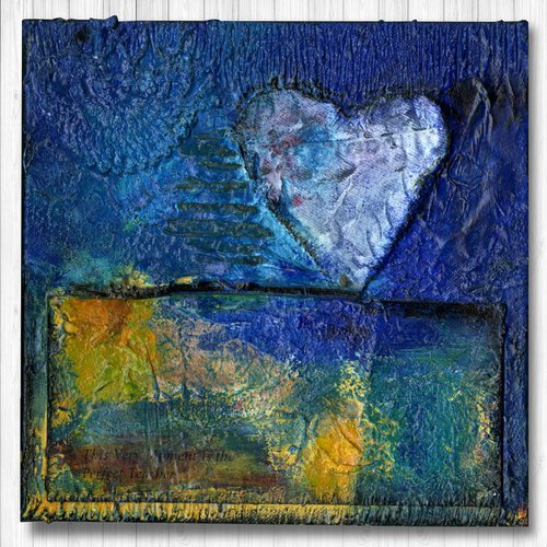 Heart Poetry - Textural Heart by Kathy Morton Stanion by Kathy Morton Stanion