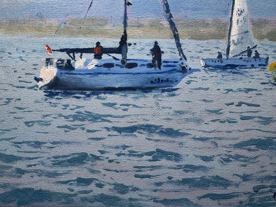 Seascape with Sailboats 52