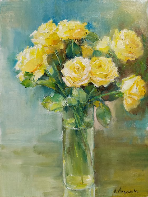 Roses in a vase