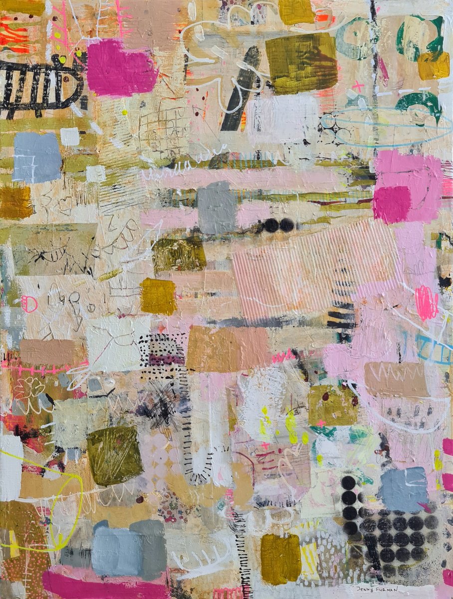 Abstract Painting By Jenny Furman, 24 X 31, Don