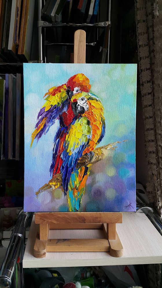 Me and you - oil painting on canvas, gift.