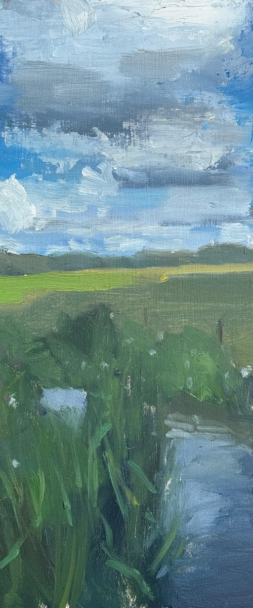 River Windrush from Back Lane by Alex James Long