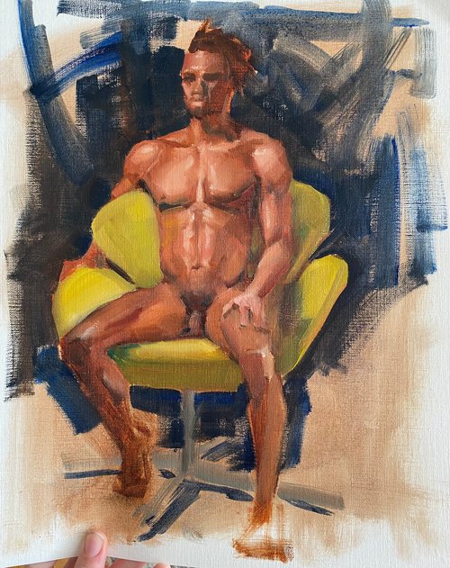 Male Form Study by Heather Olsen