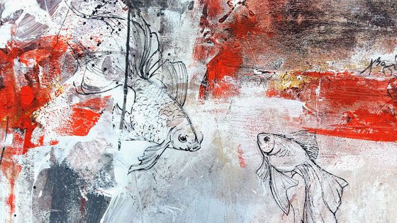 His mind, abstract painting