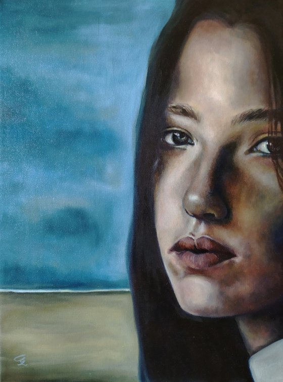 PORTRAIT OF WOMAN  "The sound of silence"