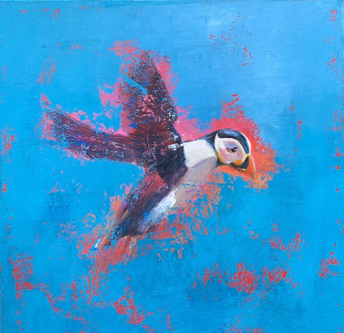 Flight of the Puffin by Laure Bury