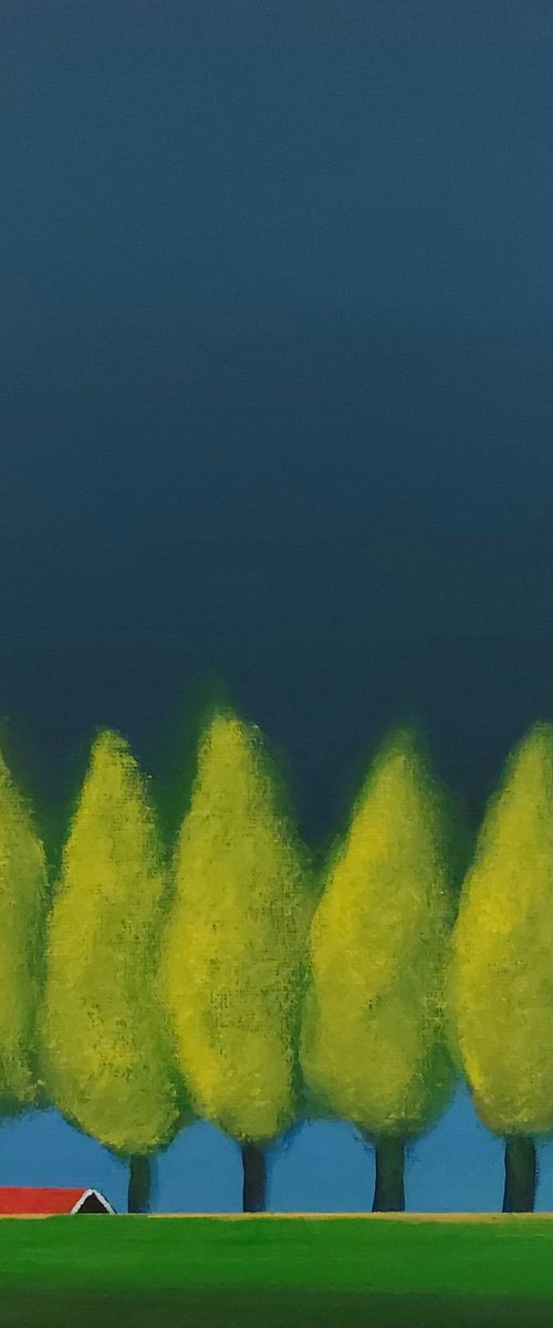Sunshine Trees by Nelly van Nieuwenhuijzen