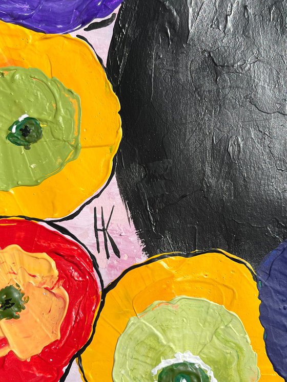 Kandinsky Flowers Painting