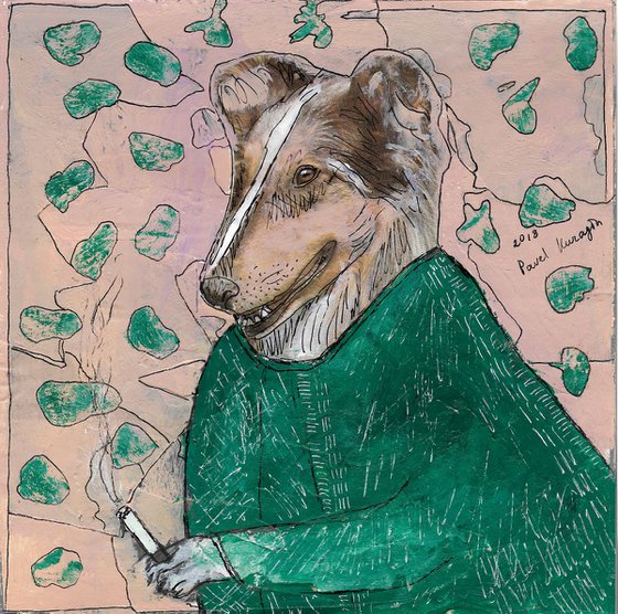 Smoking dog #9