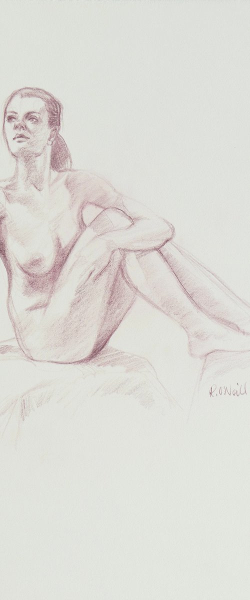 Seated female nude by Rory O’Neill