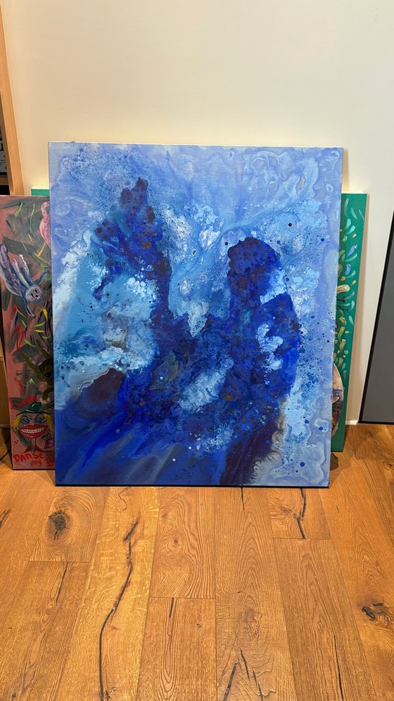 Mountains blue abstraction
