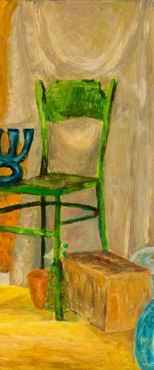 Still Life with a Green Chair by MK Anisko