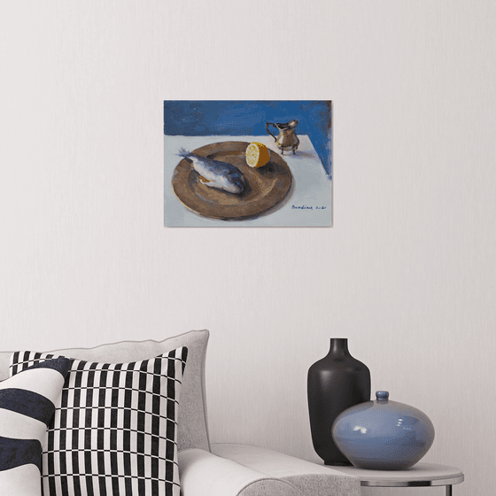 Sparus Aurata – Original Oil Painting
