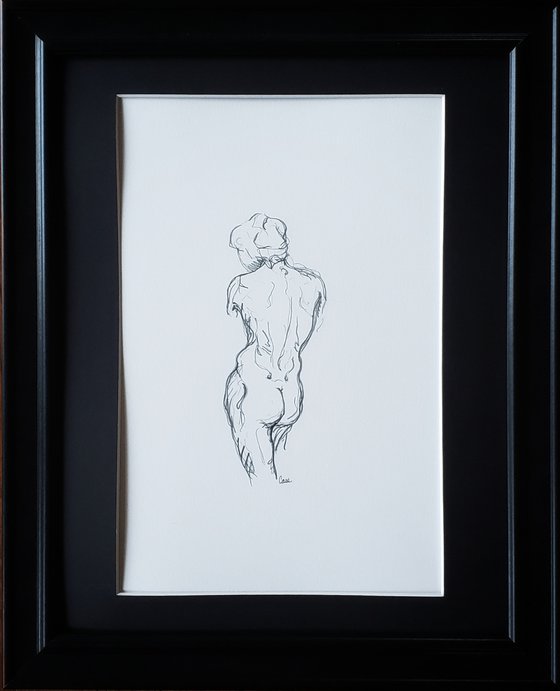 "Walking Away" - Figure - Female - Nude