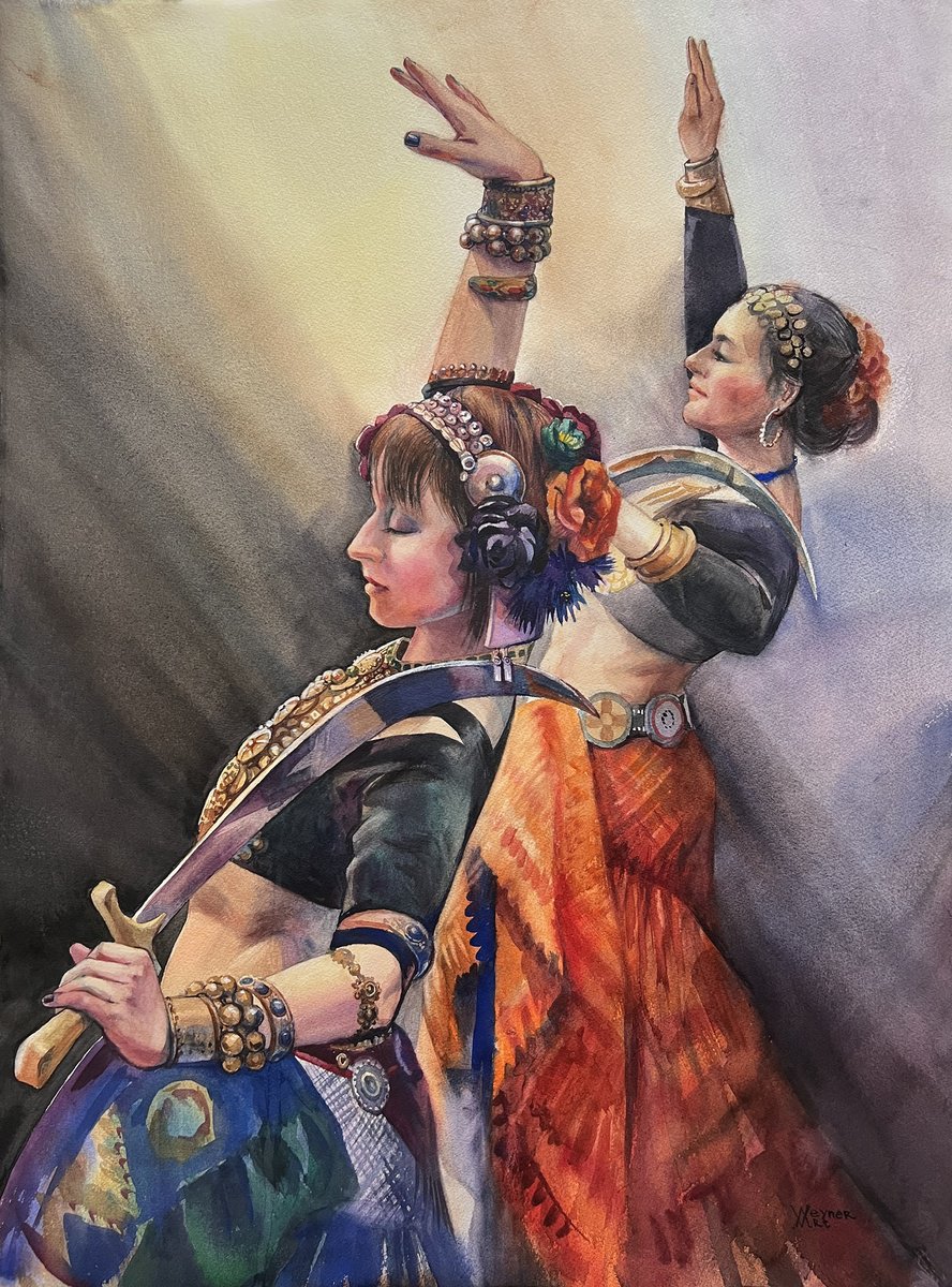 Saber dance. Dancing girls. by Natalia Veyner