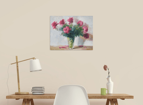 Peonies in a vase