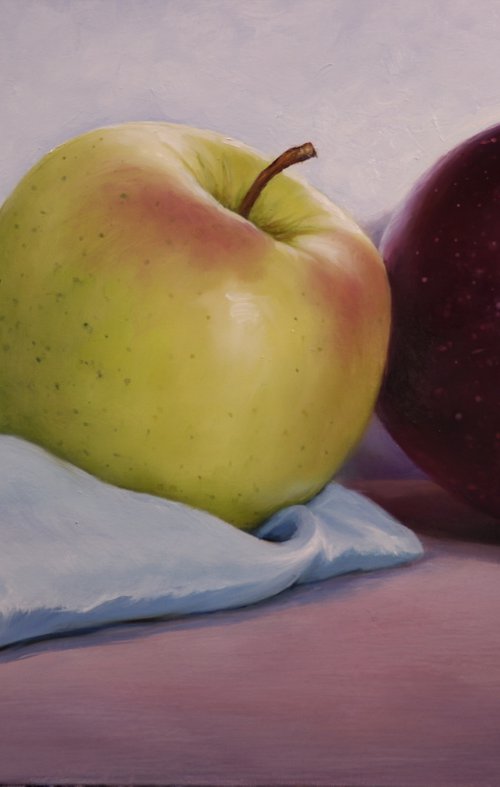"Still life with apples" by Gennady Vylusk