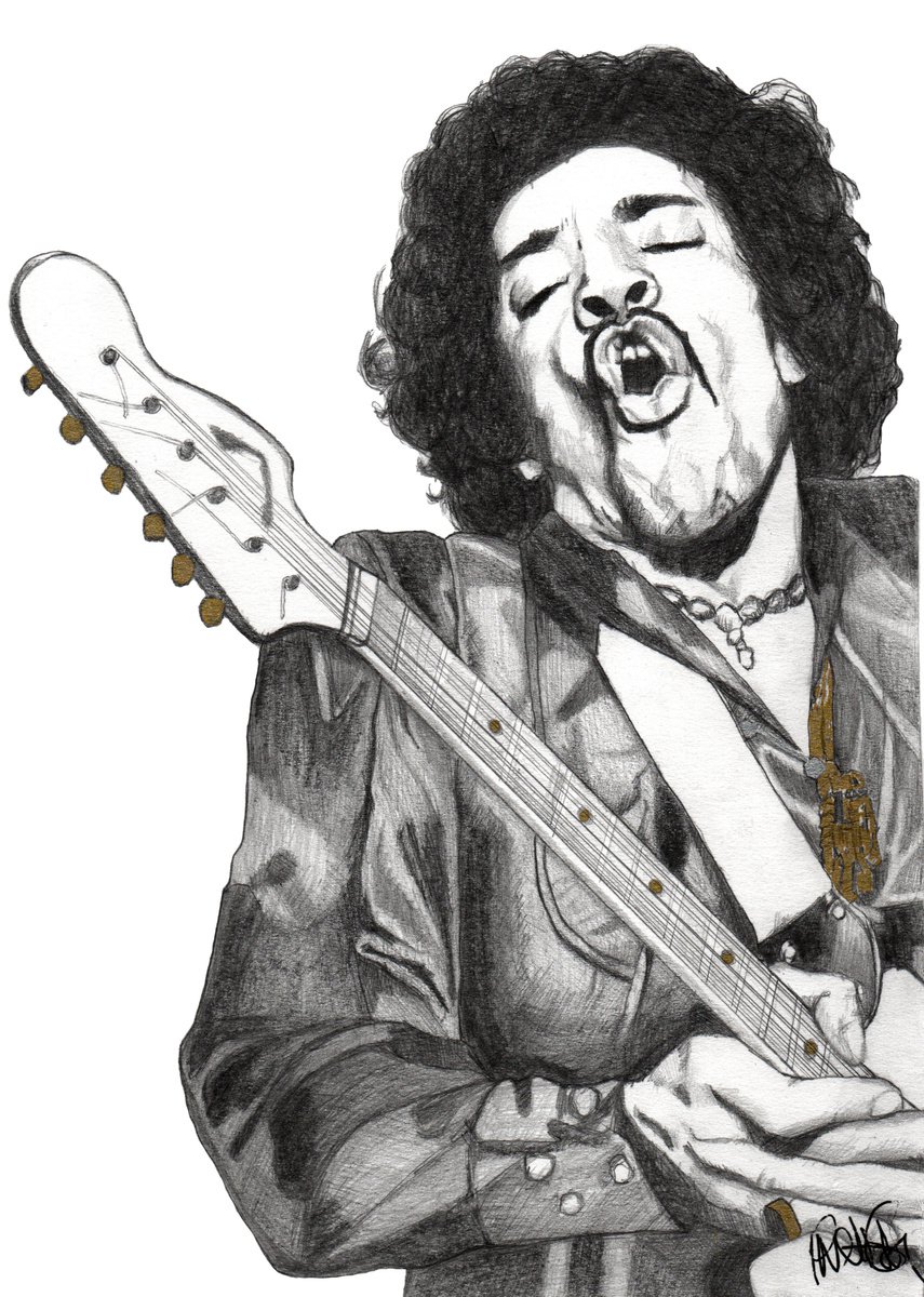 Jimi Hendrix by Paul Nelson-Esch