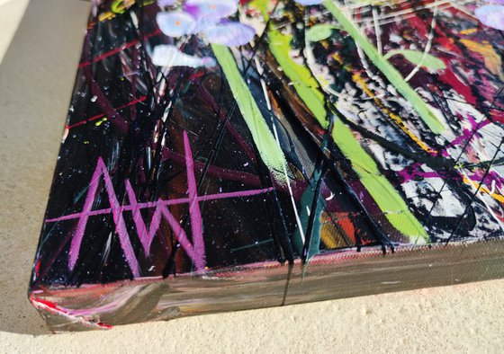 Roseberry Fields Abstract Floral Landscape