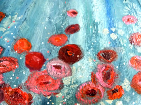 A bouquet of poetry 27 x 46 cm on canvas.