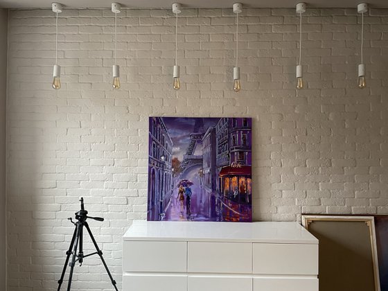 Walking in Paris (90x90cm)