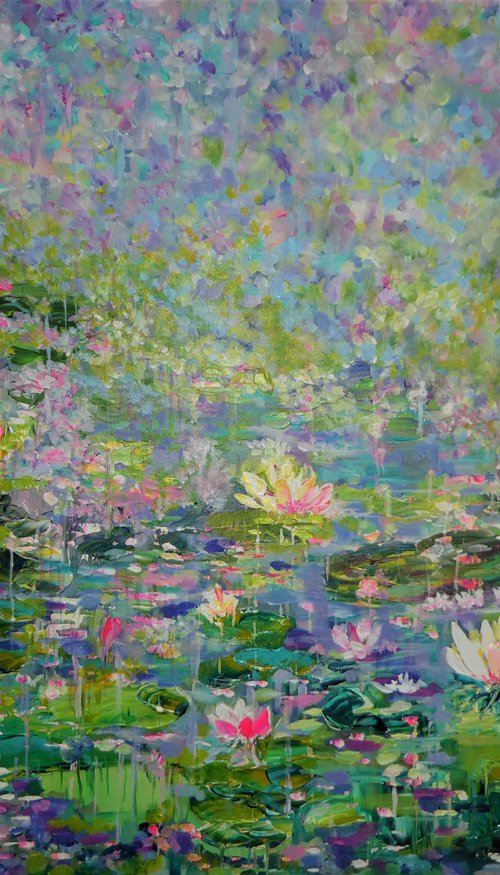 Monet's Waterlilies 2022 by Lesley Blackburn