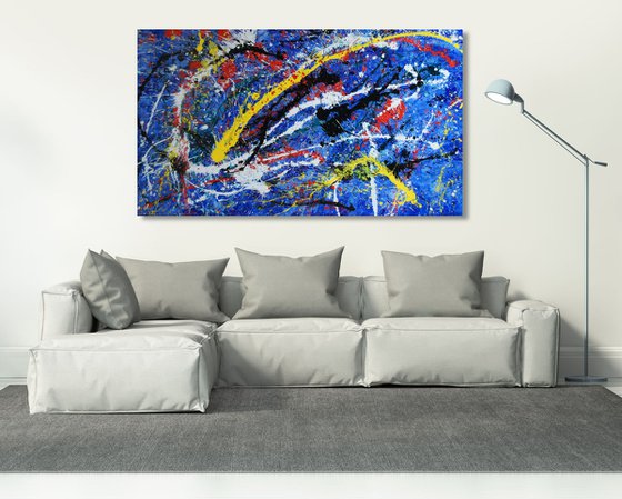Demons Breaking Loose (140 x 80cm) XXL (56 x 32 inches)