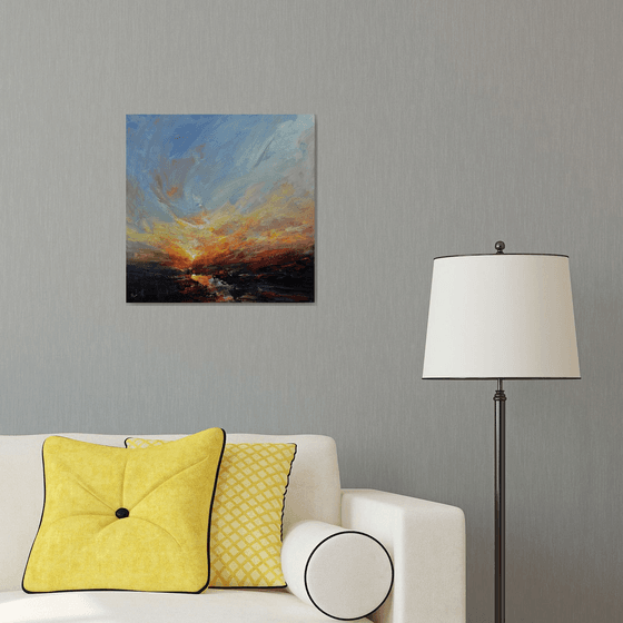 In the evening embrace