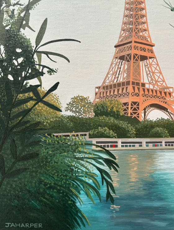 Eiffel Tower (with turquoise)